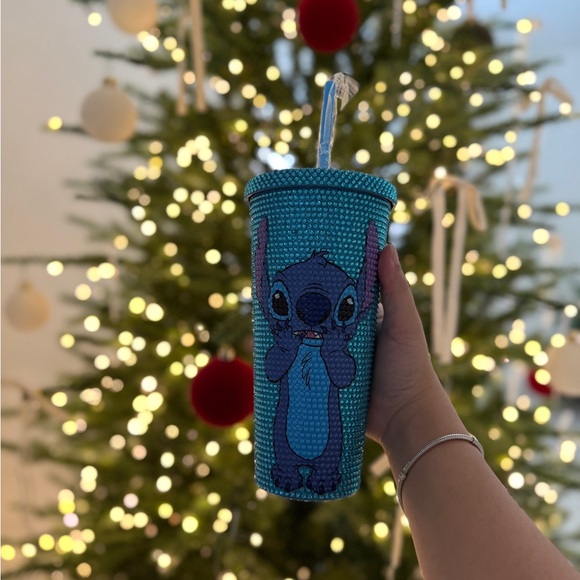 Other - Stitch rhinestone cup!!